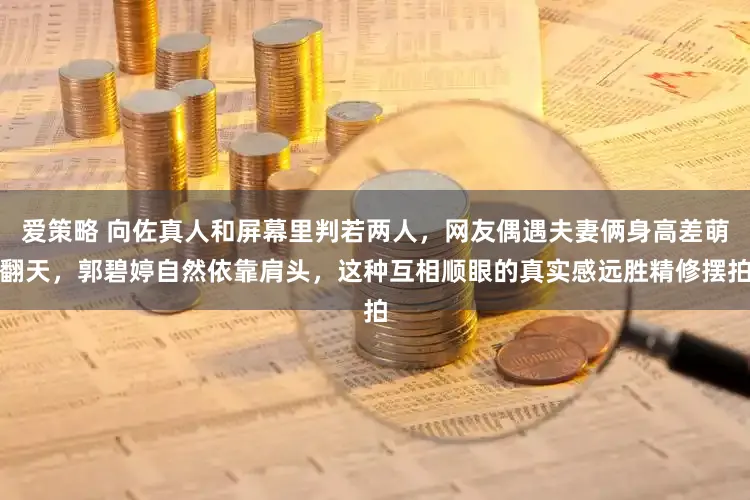 爱策略 向佐真人和屏幕里判若两人，网友偶遇夫妻俩身高差萌翻天，郭碧婷自然依靠肩头，这种互相顺眼的真实感远胜精修摆拍