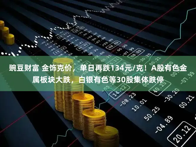 豌豆财富 金饰克价，单日再跌134元/克！A股有色金属板块大跌，白银有色等30股集体跌停