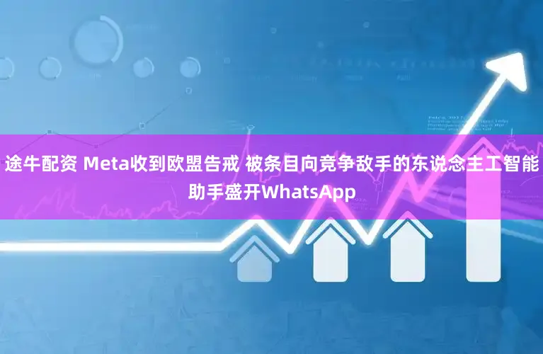 途牛配资 Meta收到欧盟告戒 被条目向竞争敌手的东说念主工智能助手盛开WhatsApp