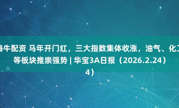 嗨牛配资 马年开门红，三大指数集体收涨，油气、化工等板块推崇强势 | 华宝3A日报（2026.2.24）