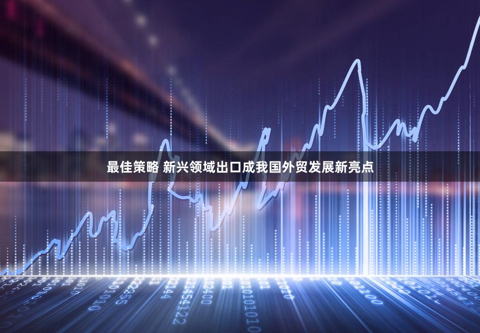最佳策略 新兴领域出口成我国外贸发展新亮点