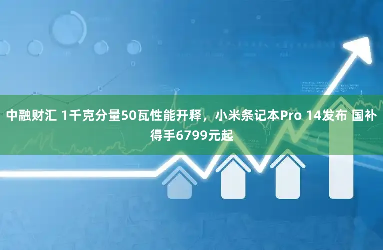中融财汇 1千克分量50瓦性能开释，小米条记本Pro 14发布 国补得手6799元起